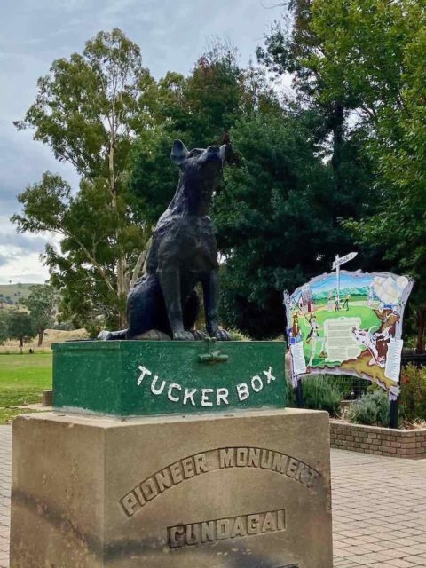 Dog on the Tuckerbox