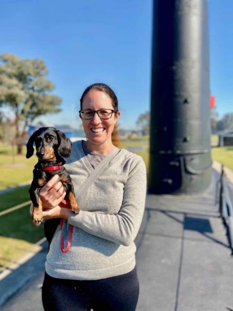 On Top Submarine with Dog