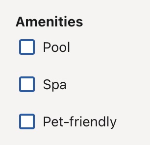 Hotels dot com - Pet-friendly filter