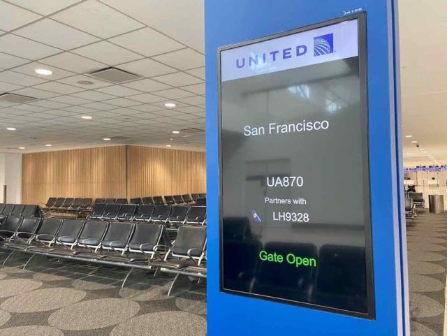 United Airlines Sign