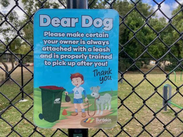 Ayr Dog Park Sign