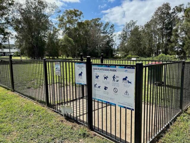 Oak Flats Dog Park Entrance