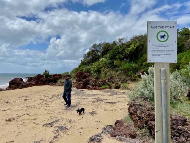 Ventnor Dog Beach Sign