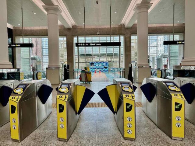 Britomart Station Ticket Barriers