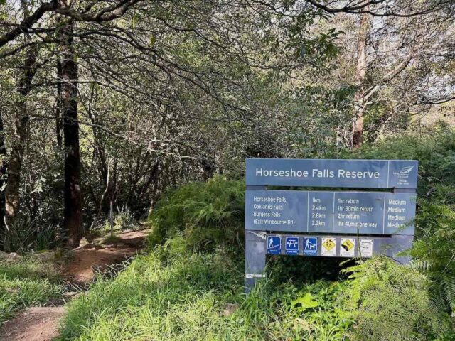 Horseshoe Falls Reserve Sign