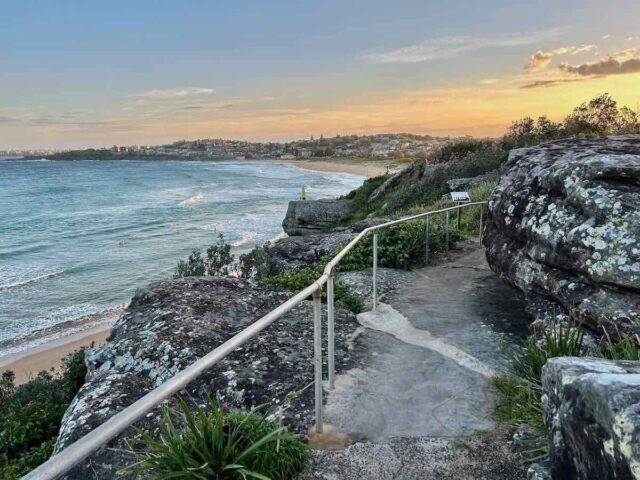 Dee Why to Curl Curl Cliff Walk at Sunset