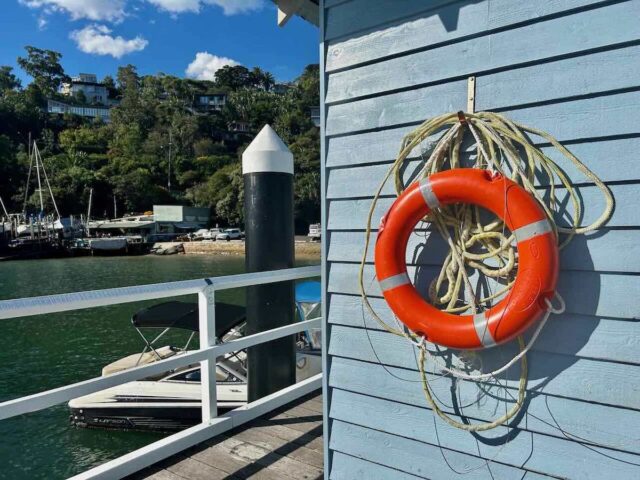 Ferry Wharf with Life Ring