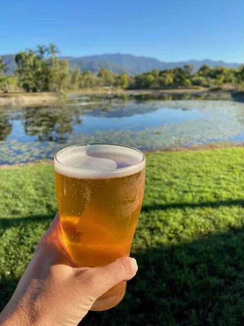 Beer at Mystic Sands