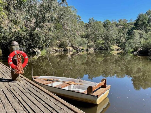 Row Boat at Studley Park Boathouse