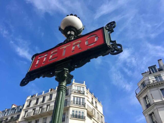 Metro Sign in Paris