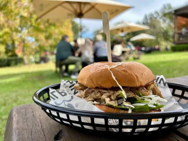 Bilpin Cider Pulled Pork Burger