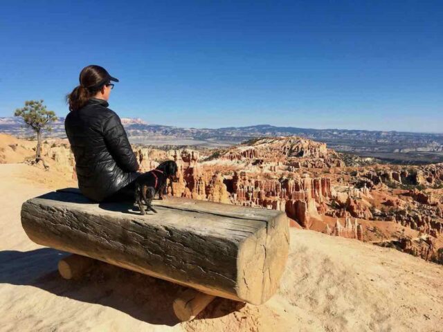 Rim Trail with Dog Bryce Canyon