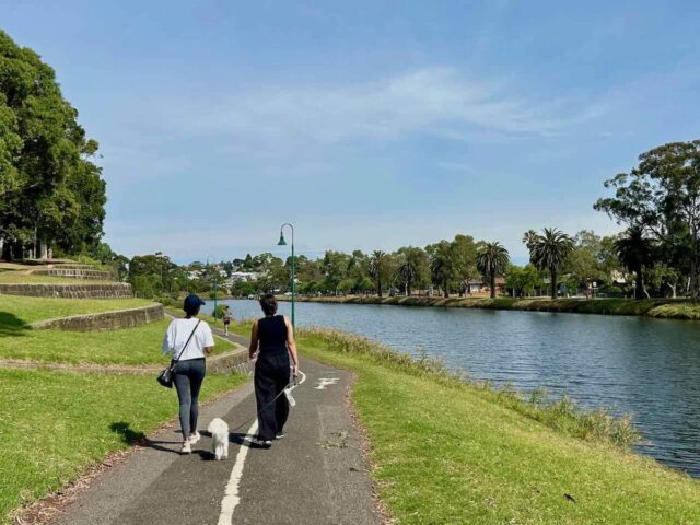 Maribyrnong River Trail with Dog
