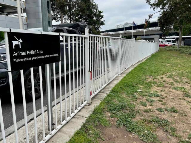 Animal Relief Area Outside Melbourne Airport