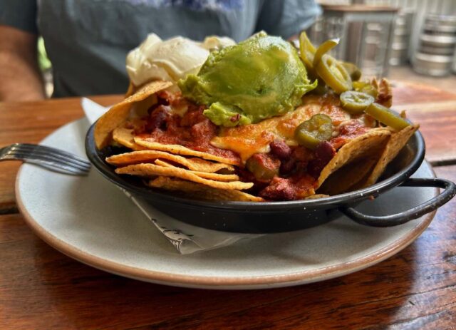Nachos at Courthouse Hotel