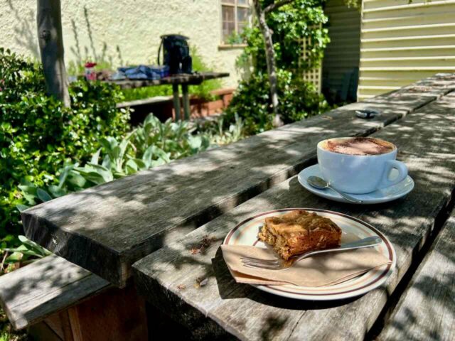 Some Cafe Coffee and Anzac Slice